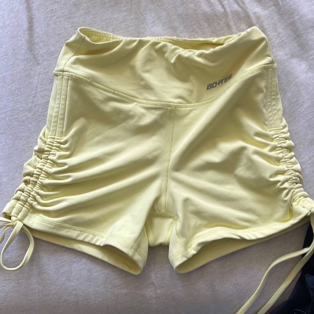 Bo+tee gym workout shorts.